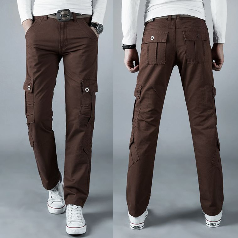 Corteiz Cargo Pant - Celana kargo bersaku kasual warna polos