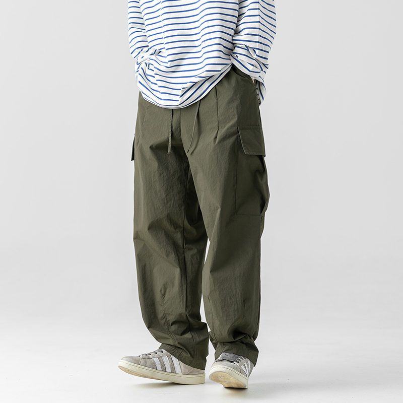 Corteiz Cargo Pant - Celana kargo hijau untuk pria, celana