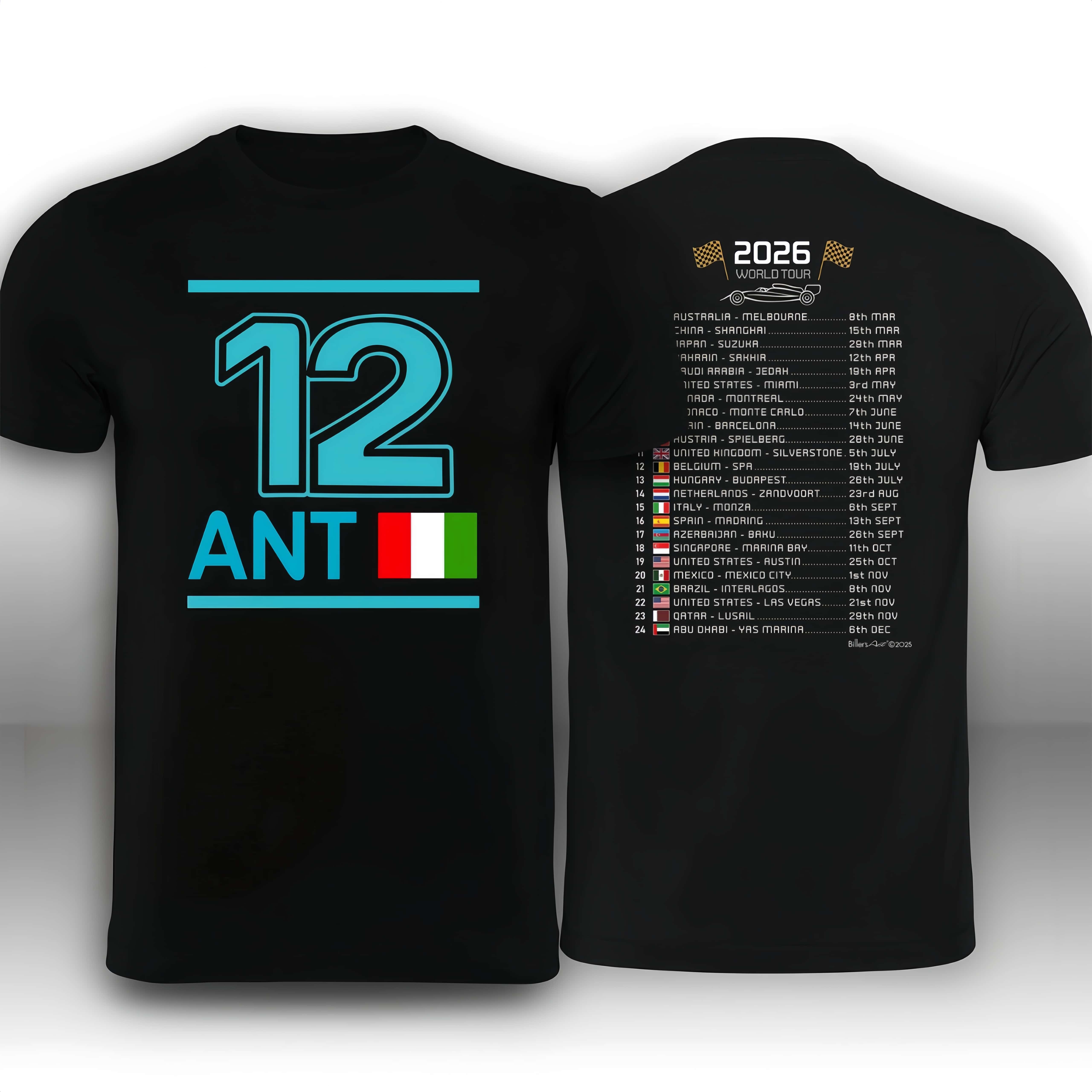 Streetwear Brands 2026 - Kimi Antonelli # 12 Tim Kaos