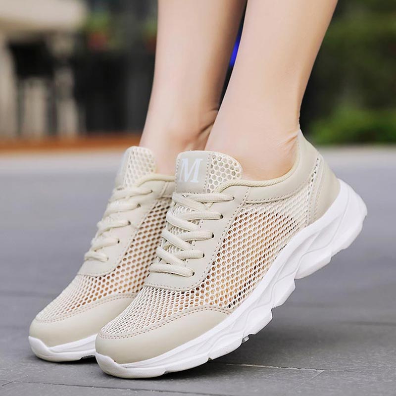 Online Streetwear Brand - Musim Panas Bernapas Sepatu Wanita Mesh