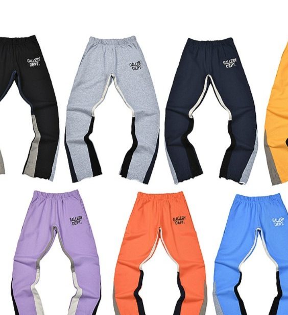Gallery Dept Flare - Celana Sweatpants Longgar Model Flare Splicing