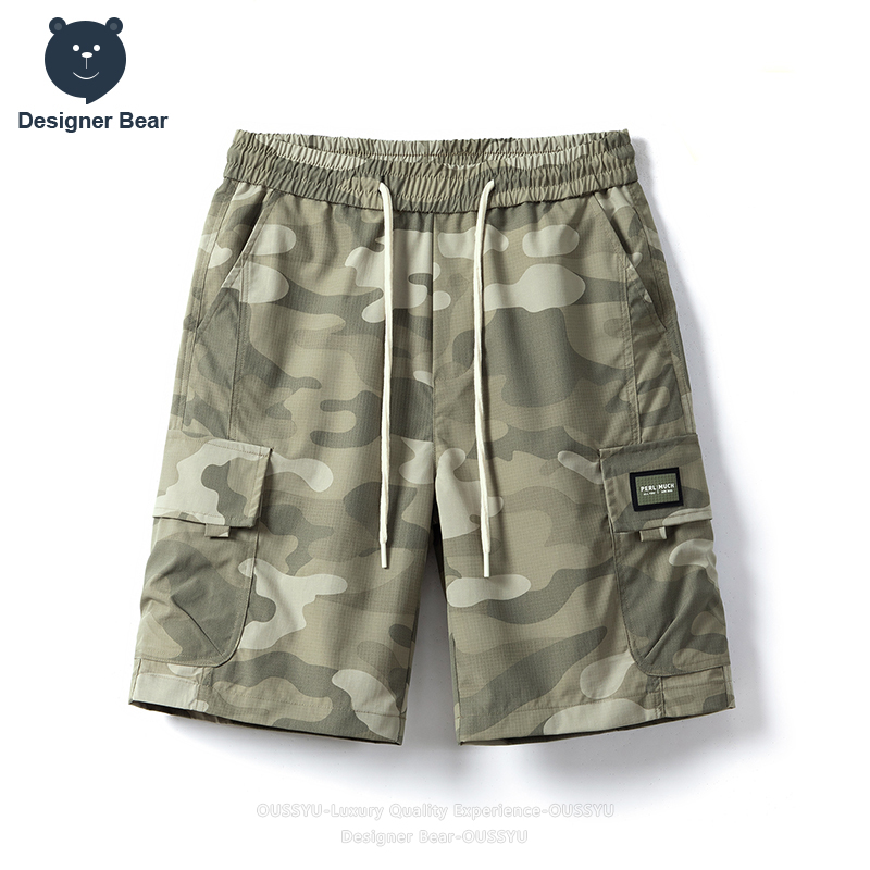 Streetwear Brands - Celana Pendek Cargo Camo Musim Panas
