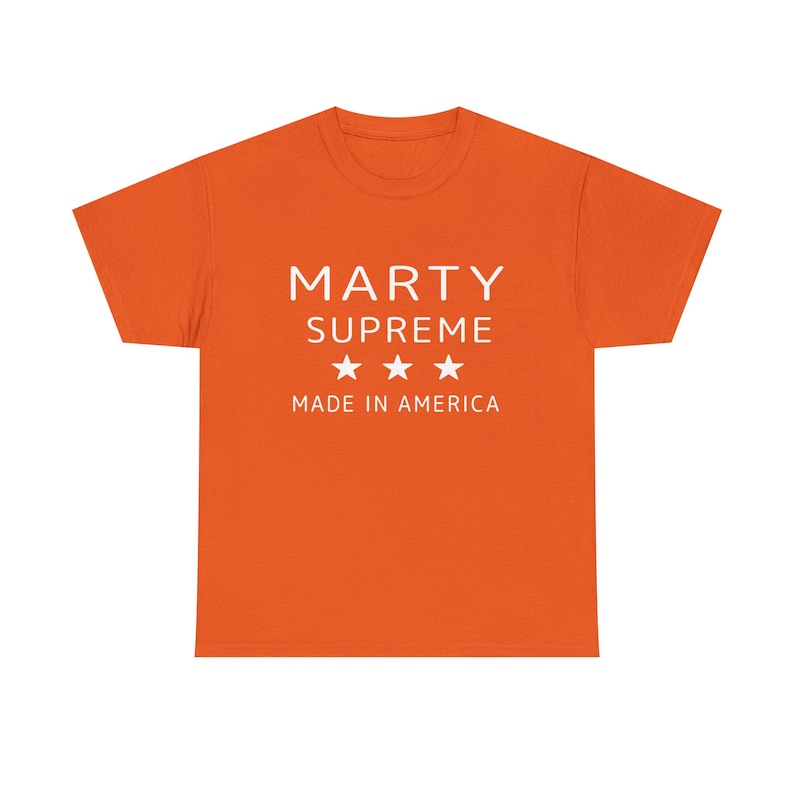 Supreme Brand Streetwear - Kaus Katun Oranye Marty Supreme Kaus