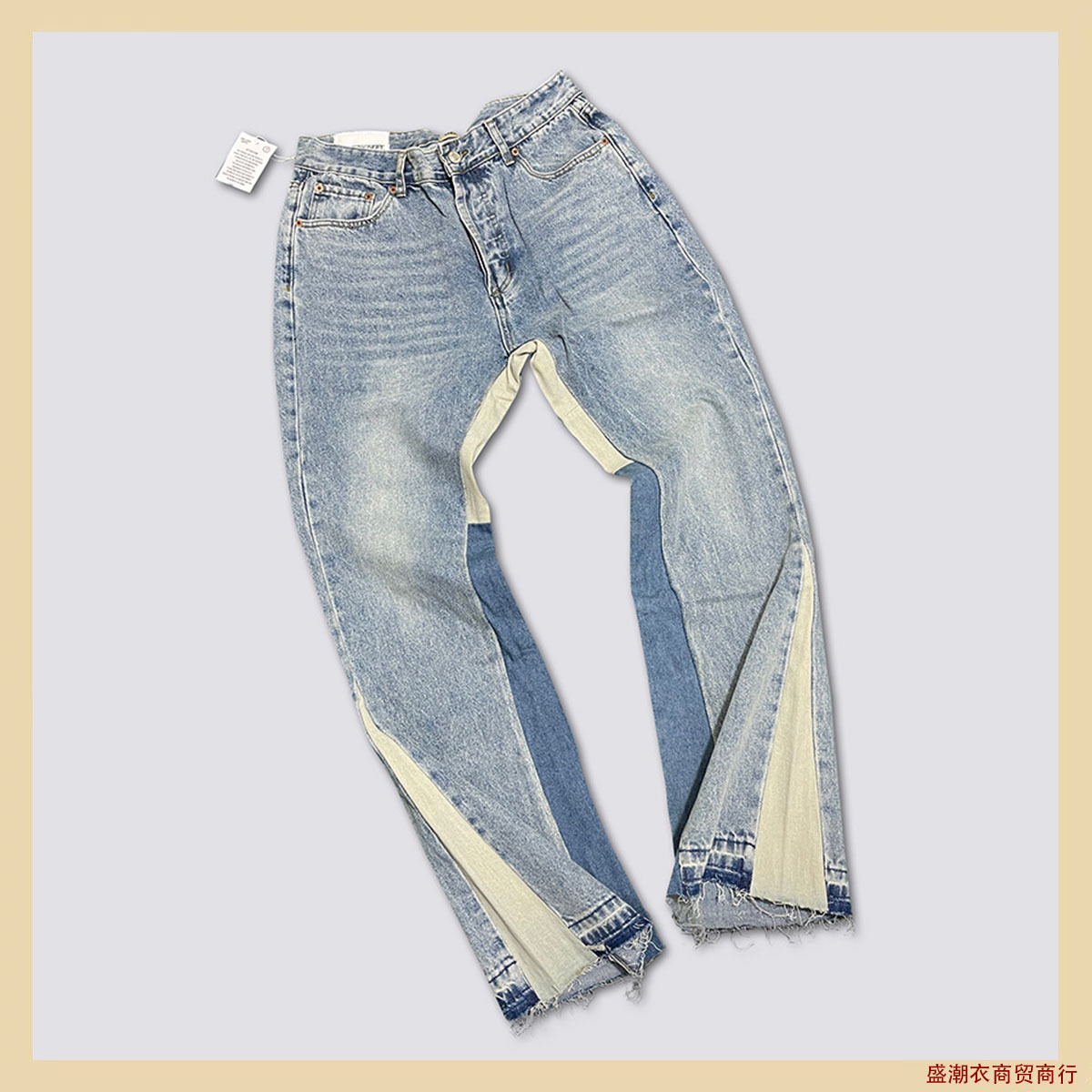 Gallery Dept Flare - Celana Jeans Denim Model Bell-bottoms, Dicuci