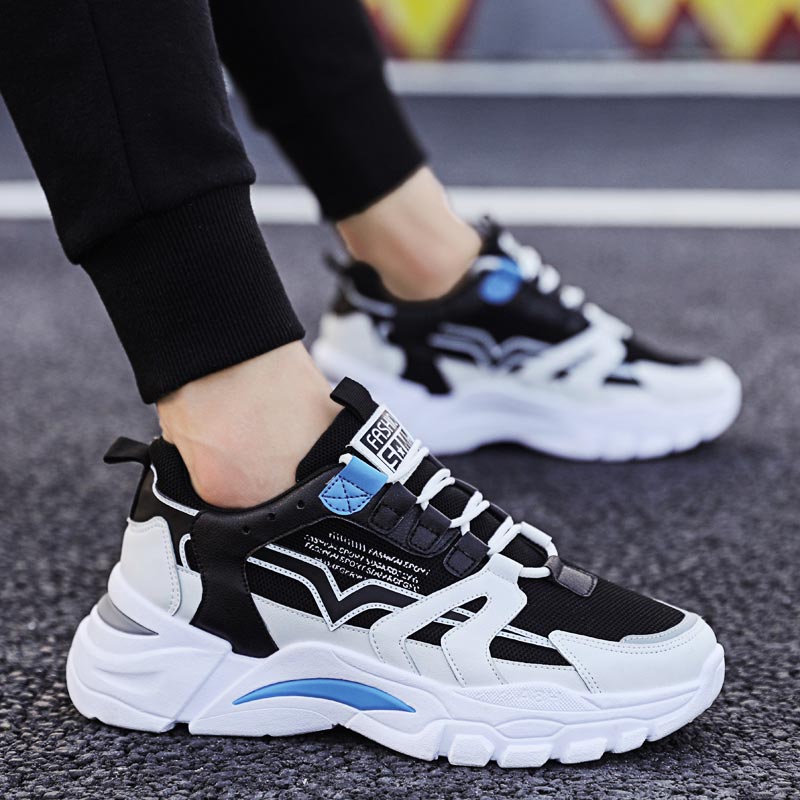 Online Streetwear Brand - Ukuran Besar Chunky Tinggi Pria Sneakers
