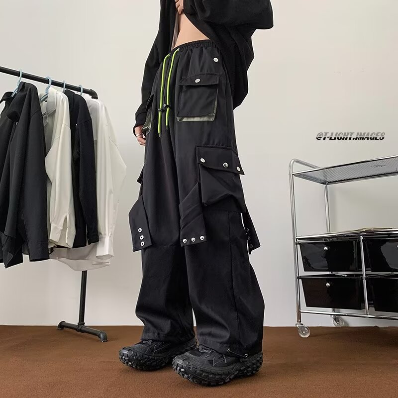 Corteiz Cargo Pant - Streetwear celana kargo Hip Hop pria,