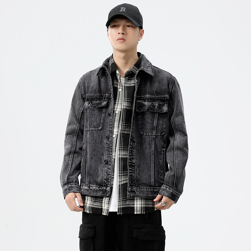 Streetwear Brands - Jaket Denim Pria Model Longgar Ukuran