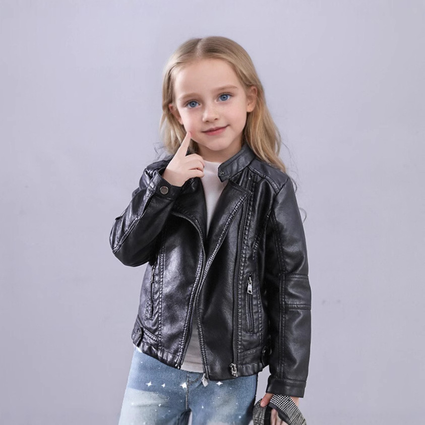 Jaket Kulit PU Anak Anti Air A - Streetwear Brand Photography ulasan dan harga