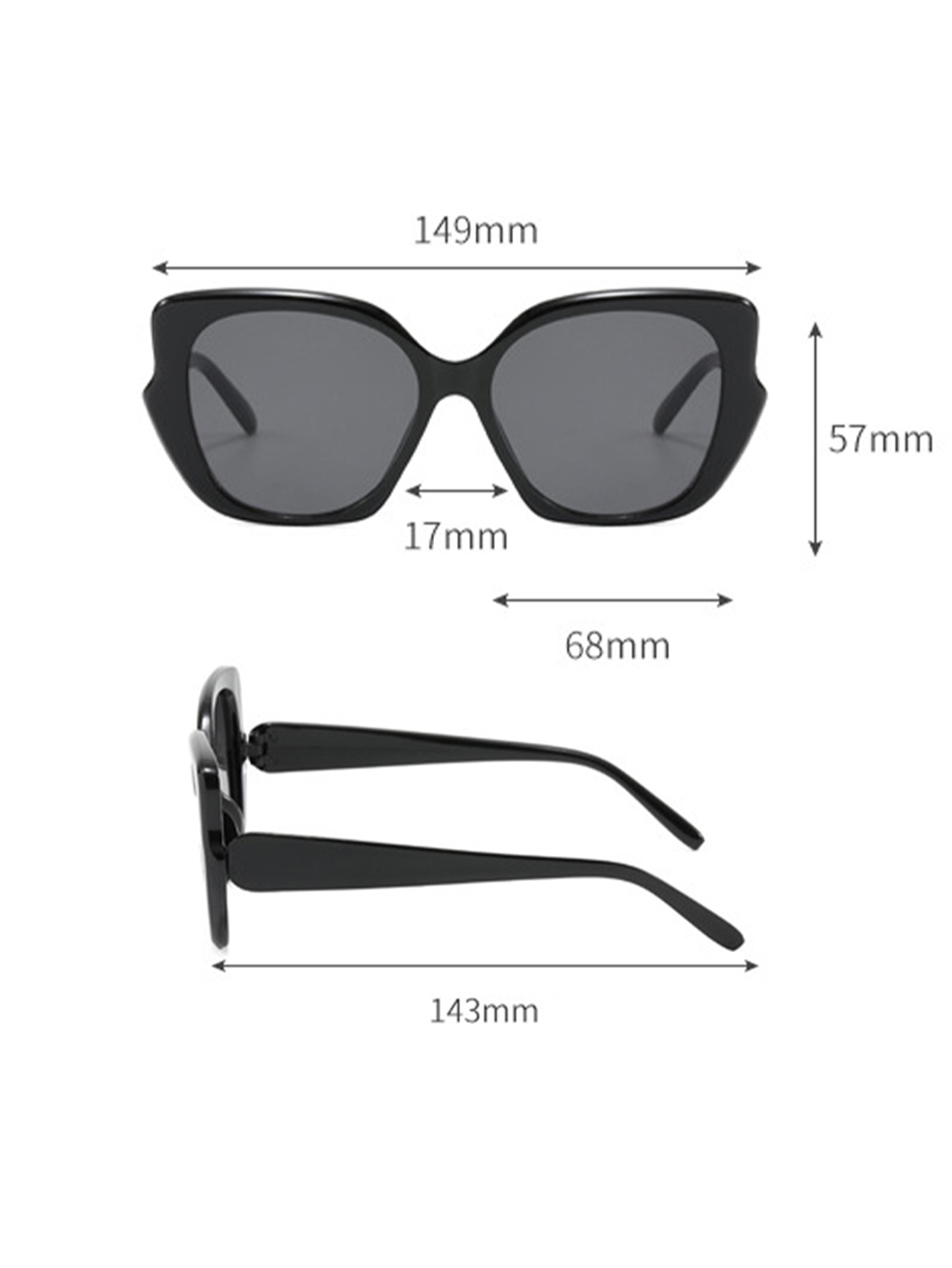 1 Buah Kacamata Hitam Fashion  - Streetwear Brand Photography ulasan dan harga