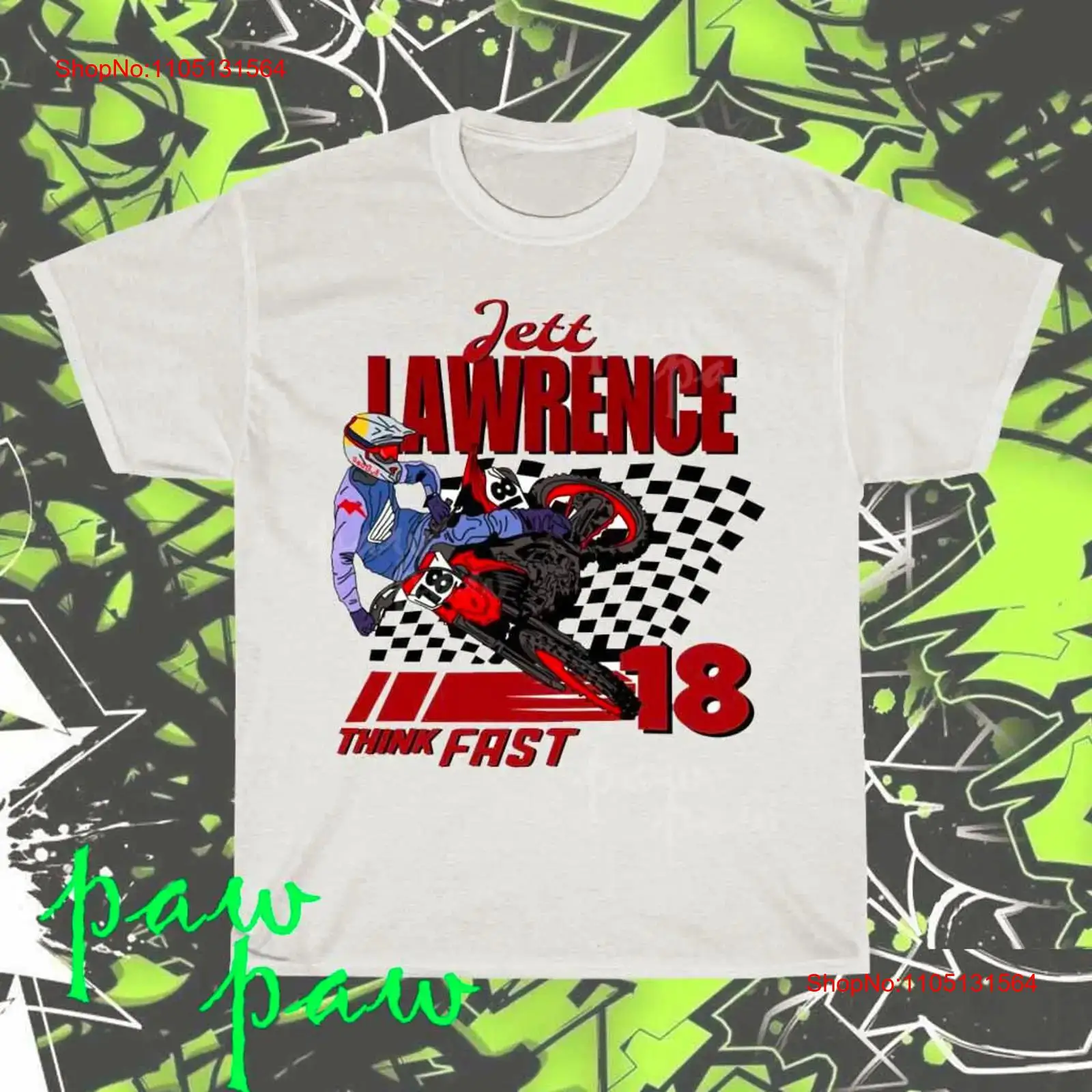 Kaos Amerika Logo Jett Lawrenc - Streetwear Brands ulasan dan harga