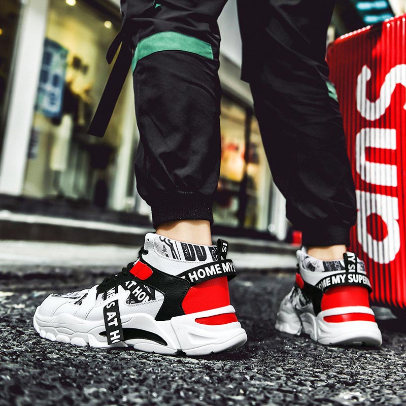 Sneakers Pria Chunky Atasan Ti - Online Streetwear Brand ulasan dan harga