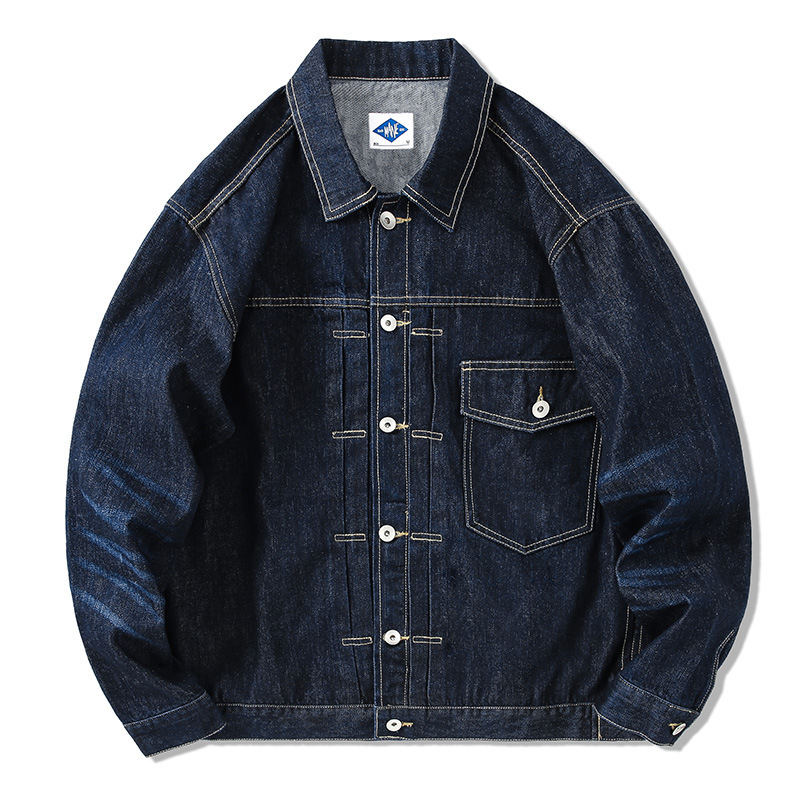 Jaket Denim Biru Tua Merek Tid - Streetwear Brands ulasan dan harga