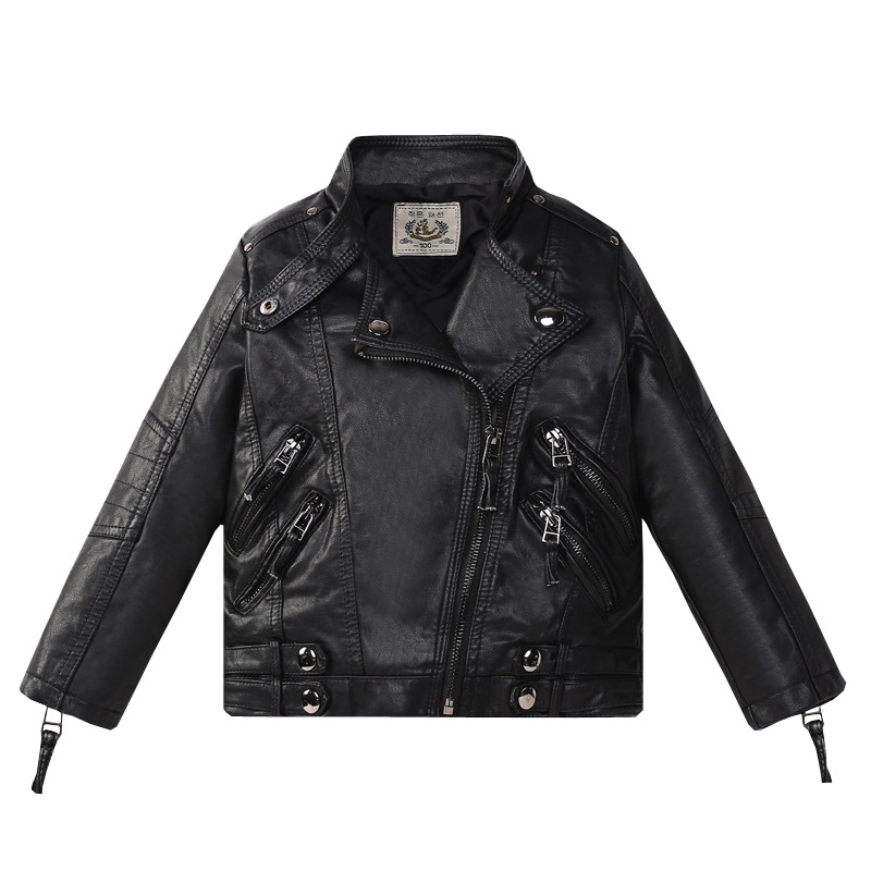 Jaket Kulit PU Anak Perempuan  - Streetwear Brand Photography ulasan dan harga