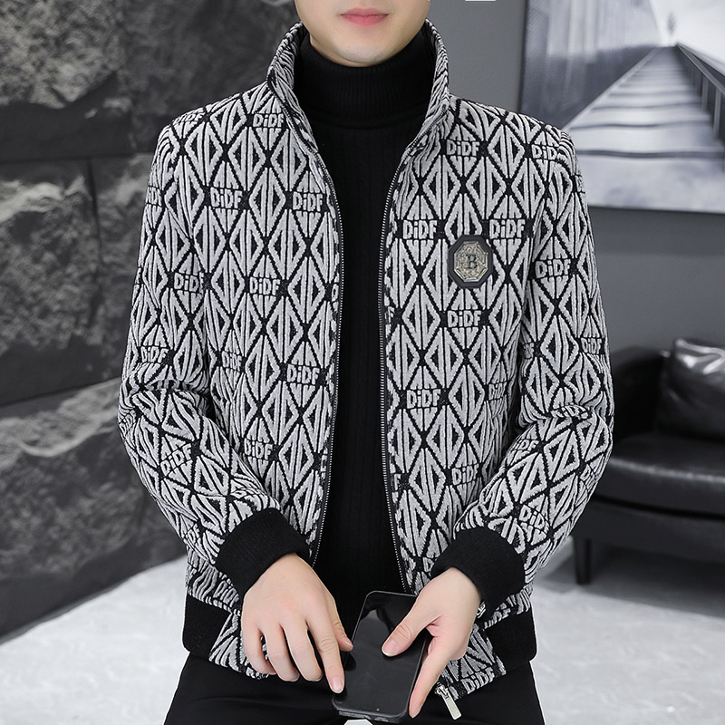 Jaket wol Jacquard musim dingi - Streetwear Brand Fashion ulasan dan harga