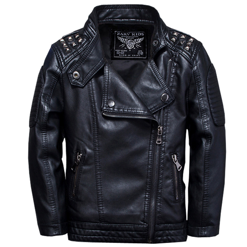 Jaket Kulit PU Anak Laki-laki  - Streetwear Brand Photography ulasan dan harga