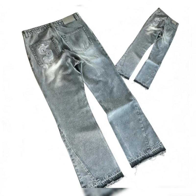 Celana jeans retro baru gaya j - Gallery Dept Flare ulasan dan harga