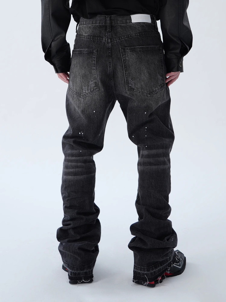 Celana Jeans Slim Flared Hitam - Gallery Dept Flare ulasan dan harga